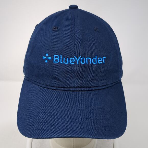 Blue Yonder Slideback Baseball Cap Blue One Size Adjustable Embroidered Adidas - Picture 2 of 8